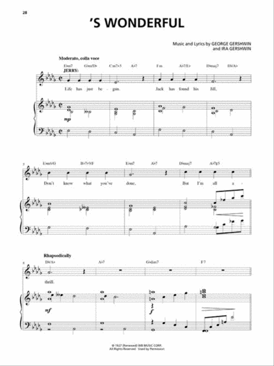 An American in Paris Voice scores gallery preview page 4