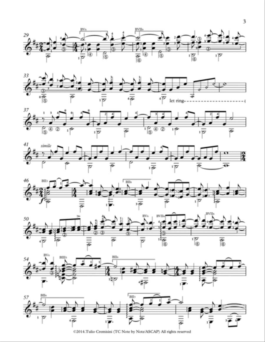 Memories Electric Guitar scores gallery preview page 3