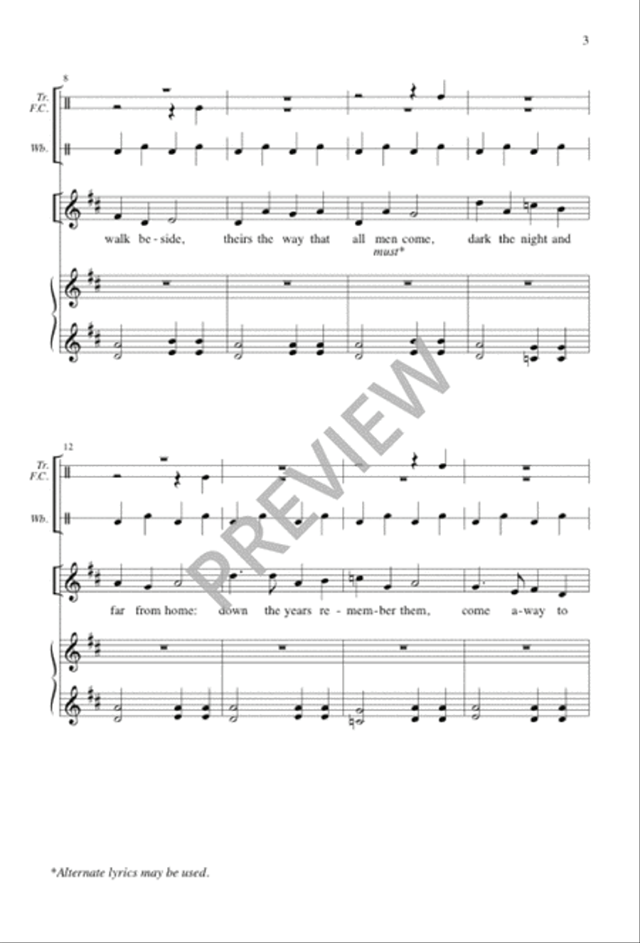 Donkey Plod and Mary Ride 4-Part scores gallery preview page 3