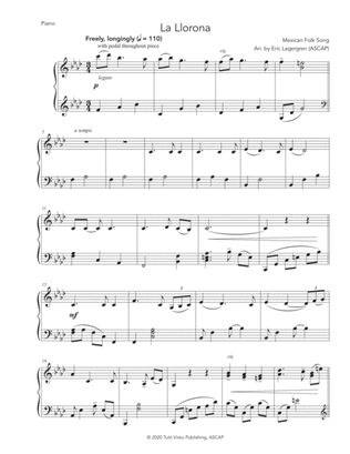 La Llorona (for Solo Piano)