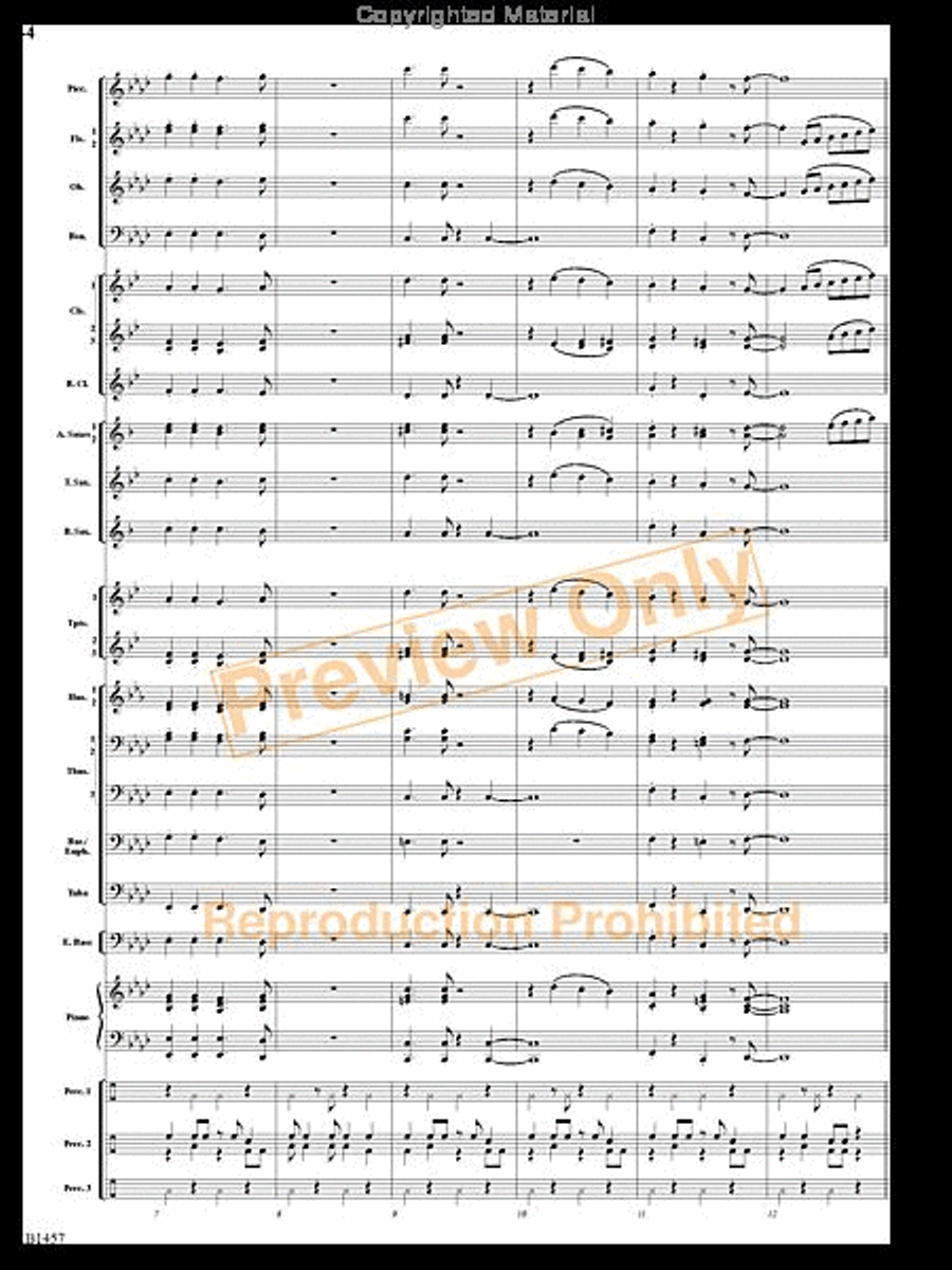 We Wish You a Mambo Christmas Concert Band scores gallery preview page 3