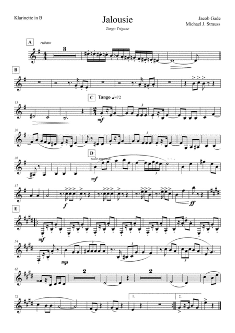 Jalousie Small Ensemble scores gallery preview page 3
