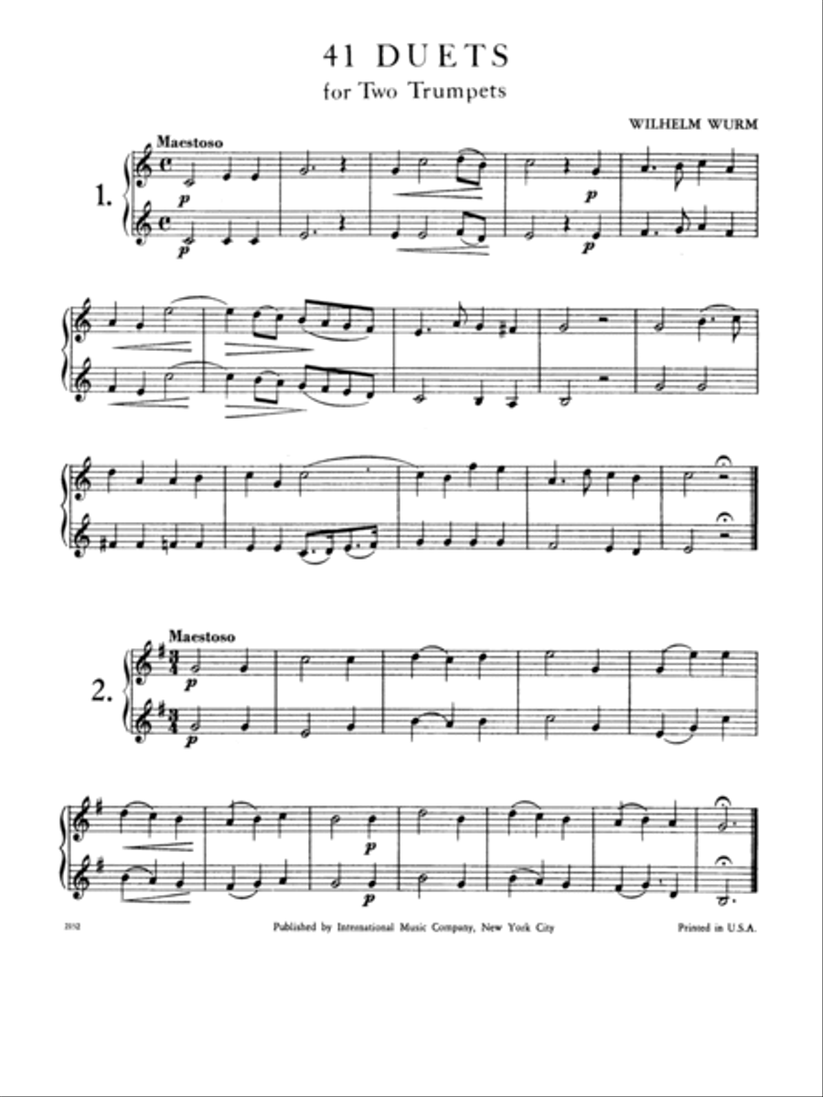 41 Duets 41 Duets Trumpet Duet scores gallery preview page 2