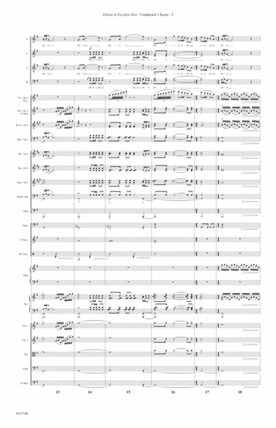 Gloria in Excelsis Deo (from “Gloria”) - Full Orch Score and Parts