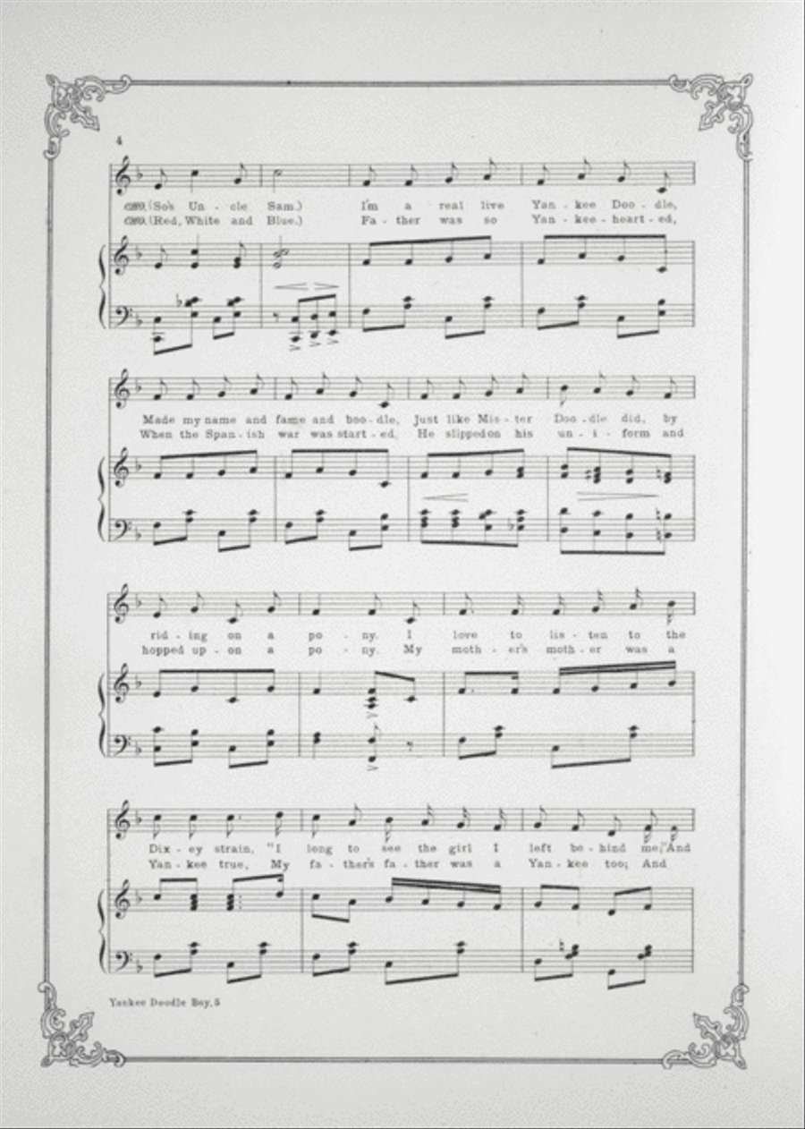The Yankee Doodle Boy Voice scores gallery preview page 3