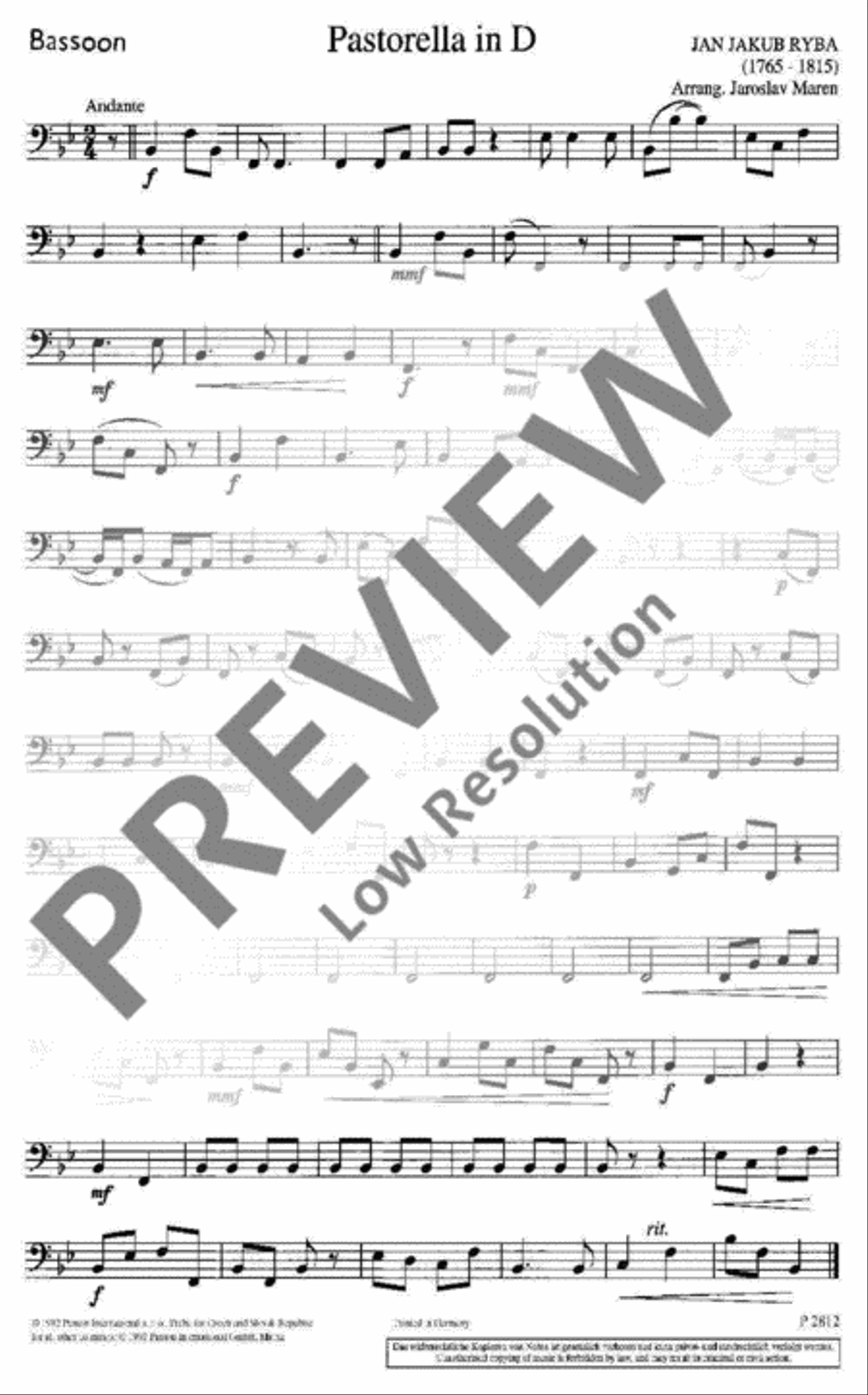 Pastorella in D Pastorella in D Chamber Music scores gallery preview page 14