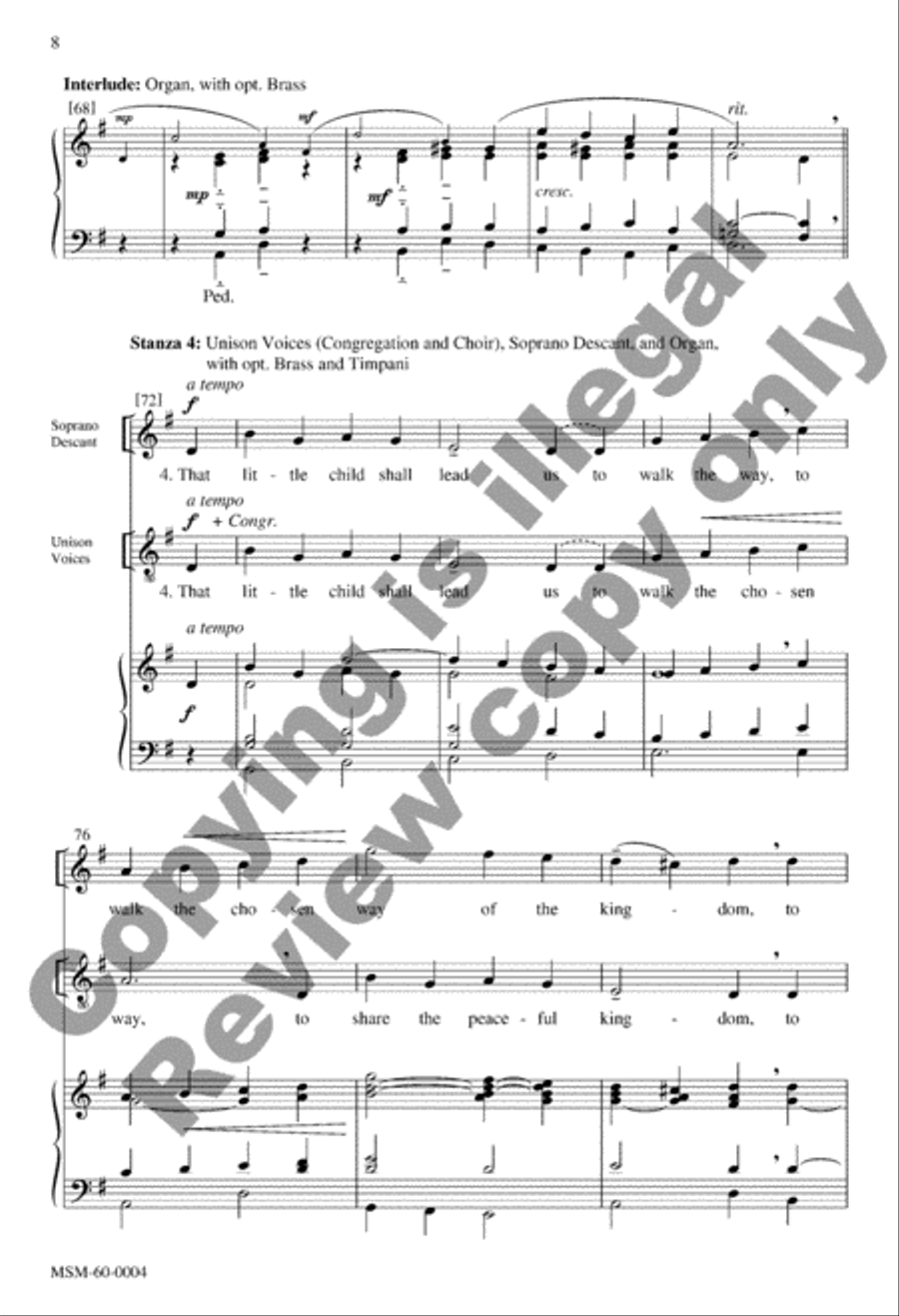 We Wait the Peaceful Kingdom (Choral Score) image number null