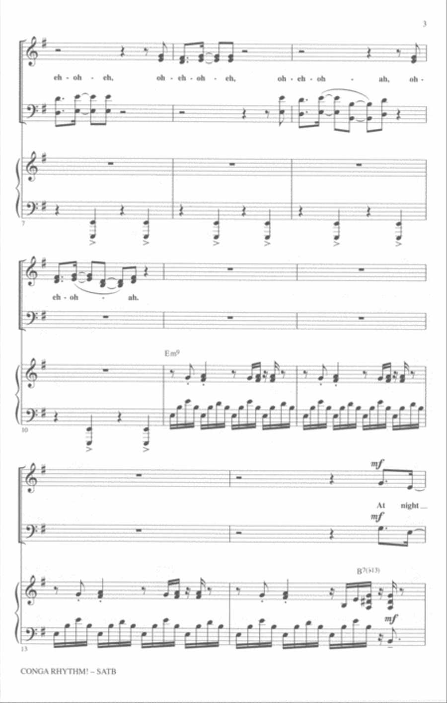 Conga Rhythm - SoundTrax CD (CD only) Choir scores gallery preview page 3