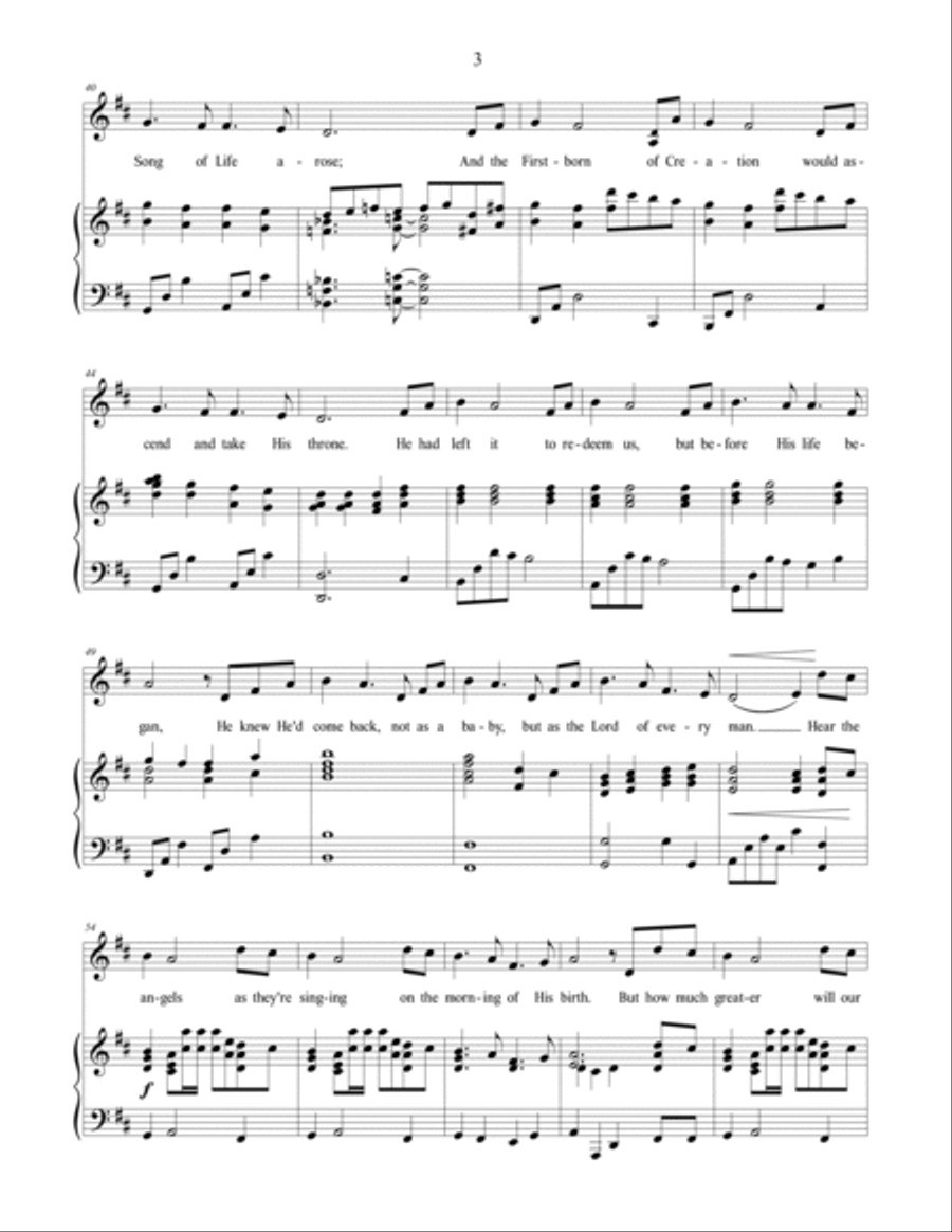 In The First Light In The First Light Medium Voice scores gallery preview page 3
