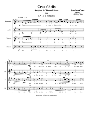Crux fidelis - Choir SATB a cappella