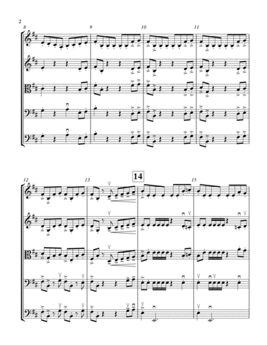 Medieval Warrior String Orchestra scores gallery preview page 5