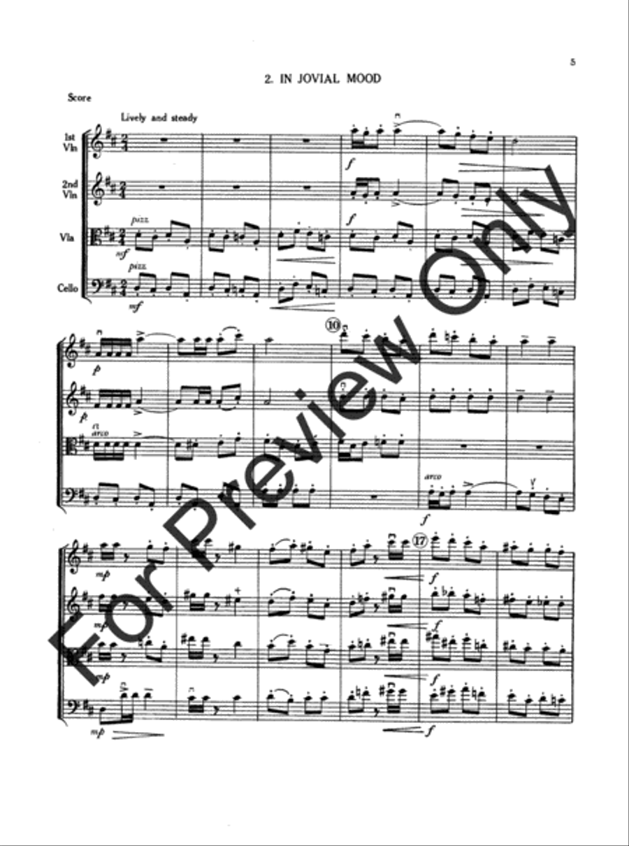 Suite For String Quartet String Quartet scores gallery preview page 7