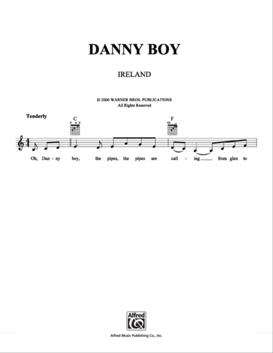 Danny Boy Danny Boy School and Community scores gallery preview page 1