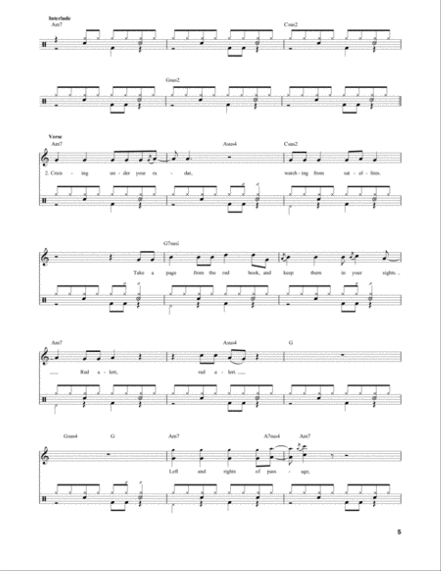 Distant Early Warning Distant Early Warning Drum Set scores gallery preview page 5