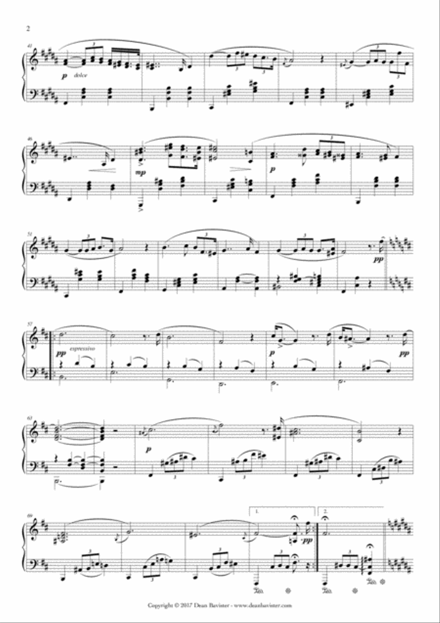 Waltz in B major for Piano (Opus 29) Piano Solo scores gallery preview page 3