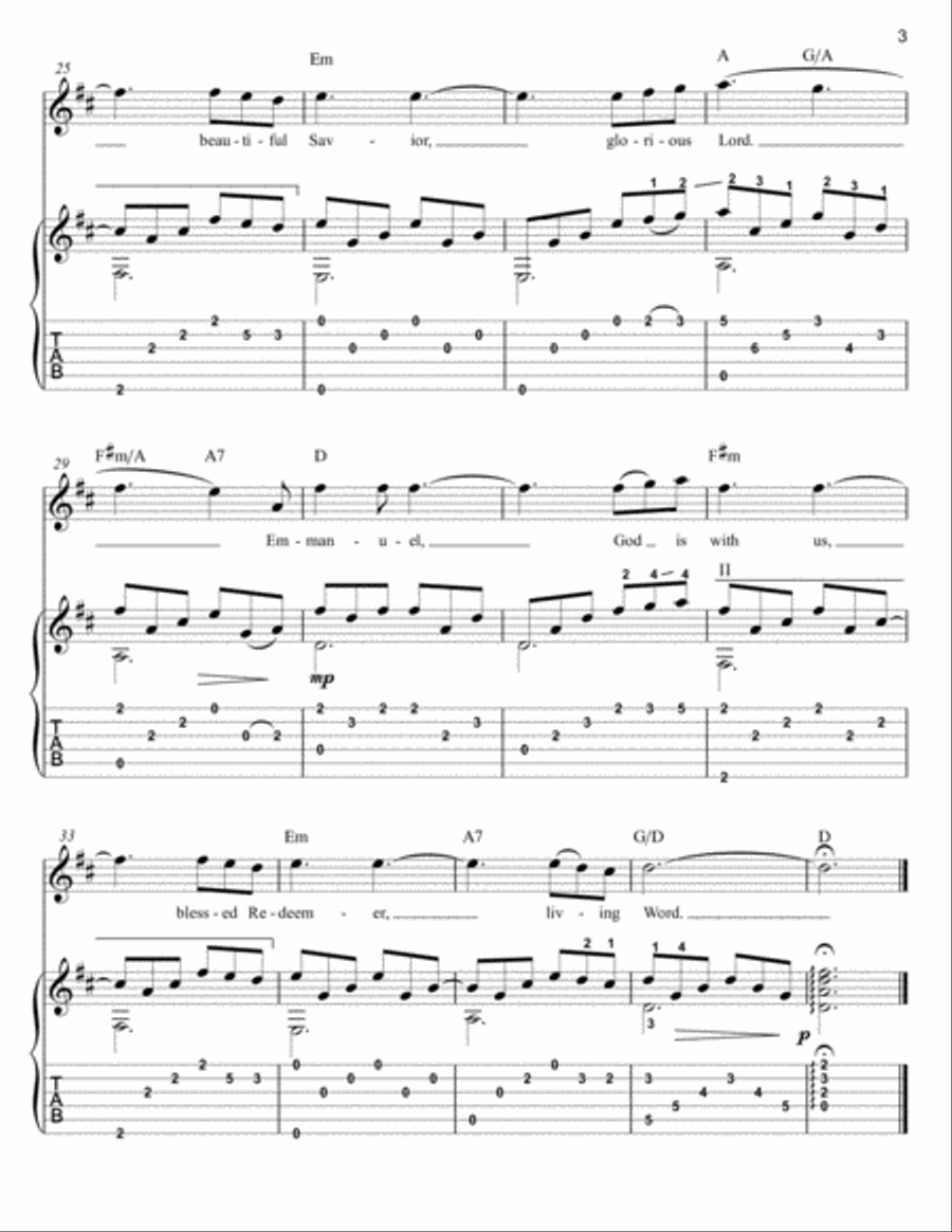 Jesus, Name Above All Names Flute scores gallery preview page 3