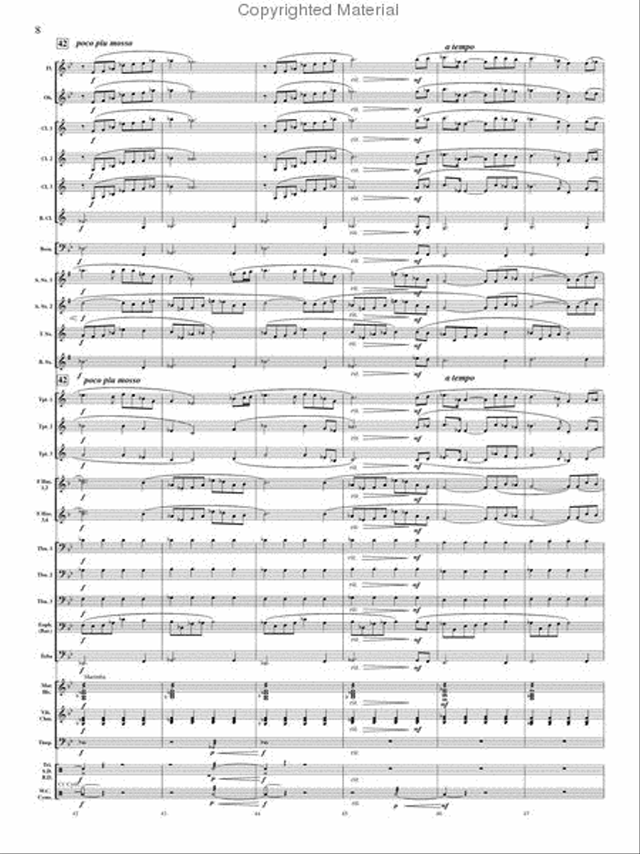 On Angel Wings Concert Band scores gallery preview page 7