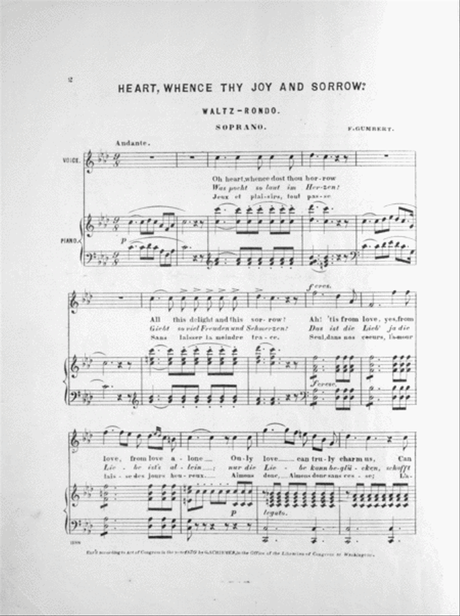 Heart, Whence Thy Joy and Sorrow? Walt-Rondo Voice scores gallery preview page 2
