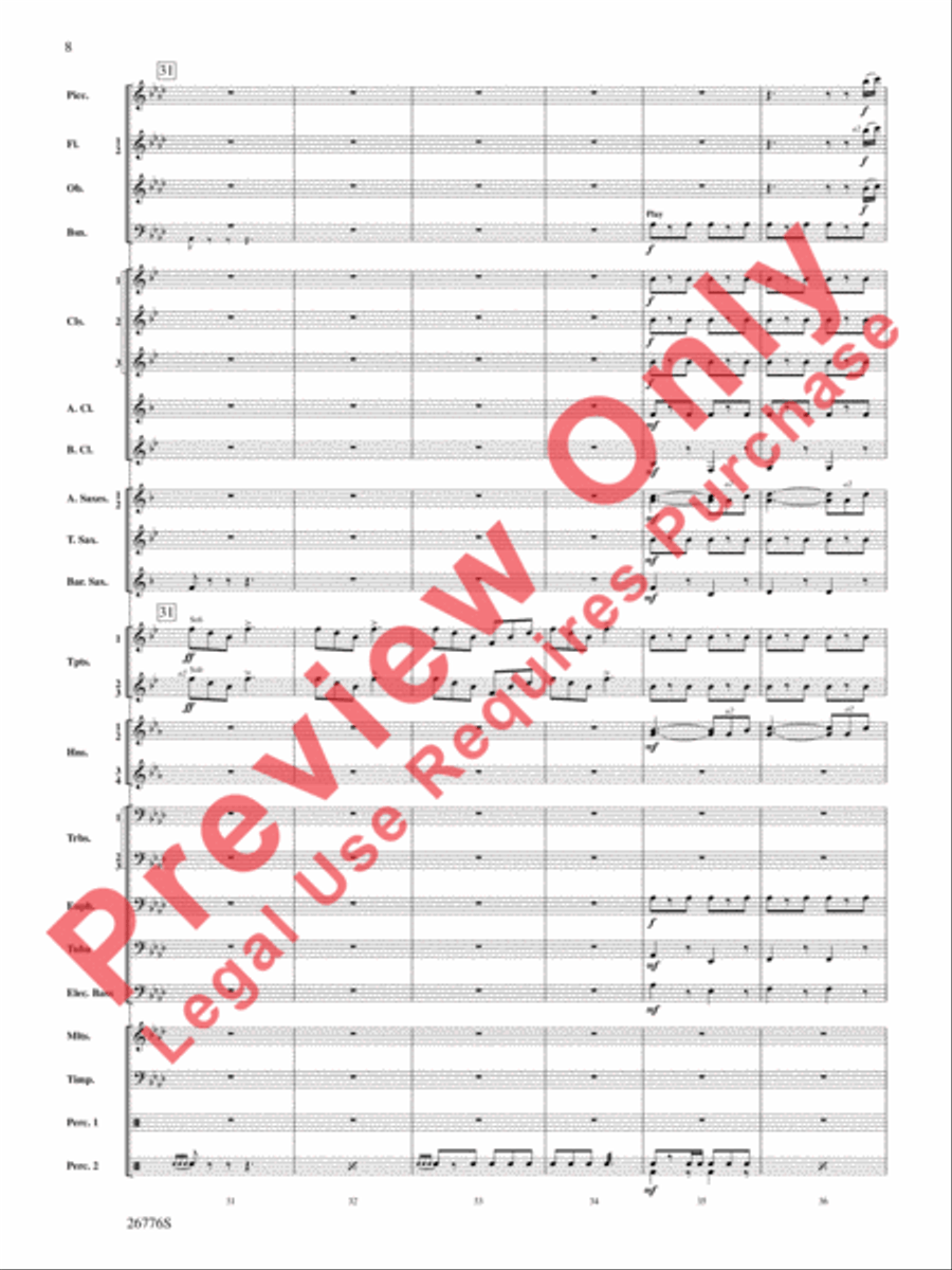 The Music of Disneyland Concert Band scores gallery preview page 9
