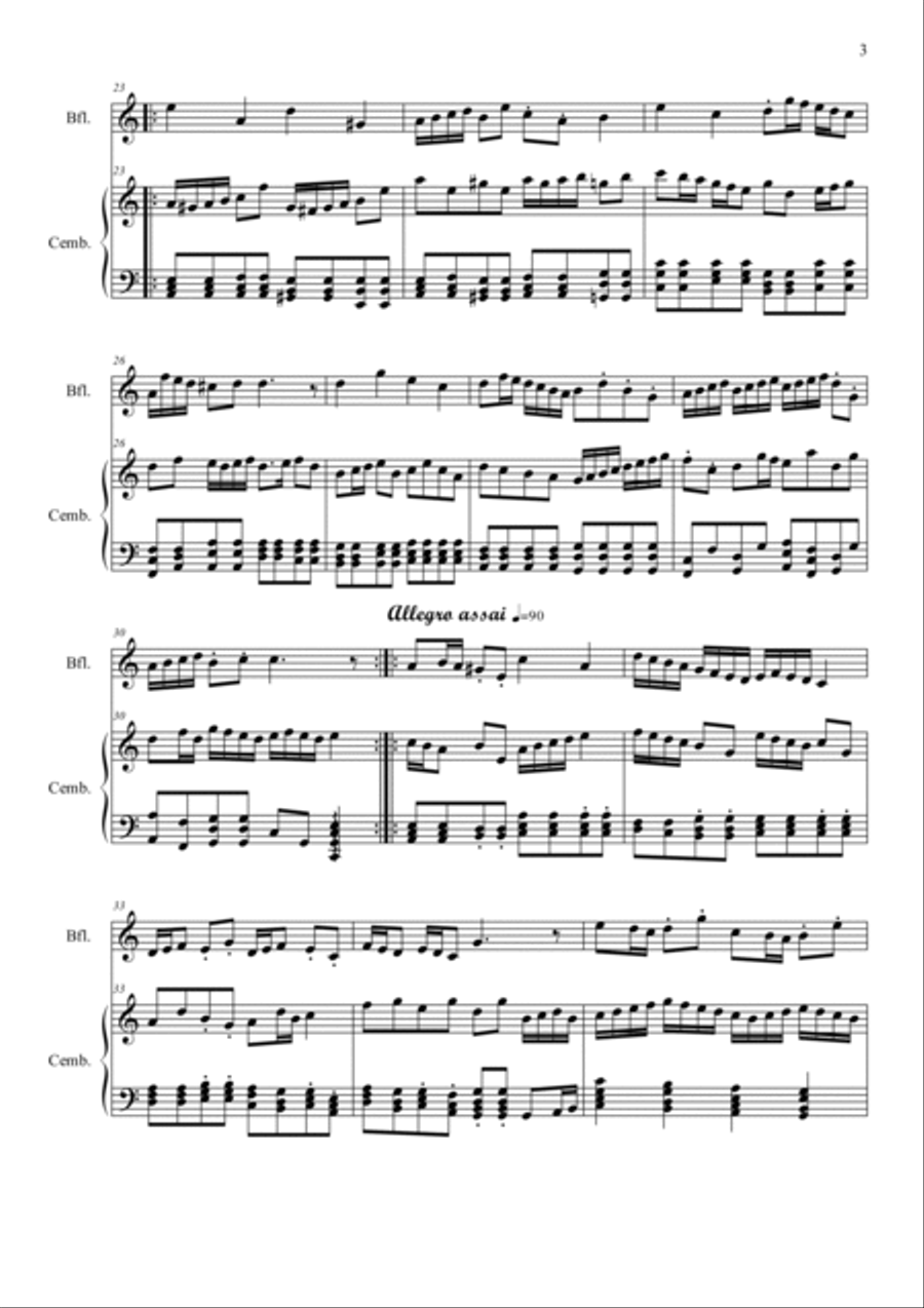 Sonata "Orientale" in A minor for Recorder and Piano image number null