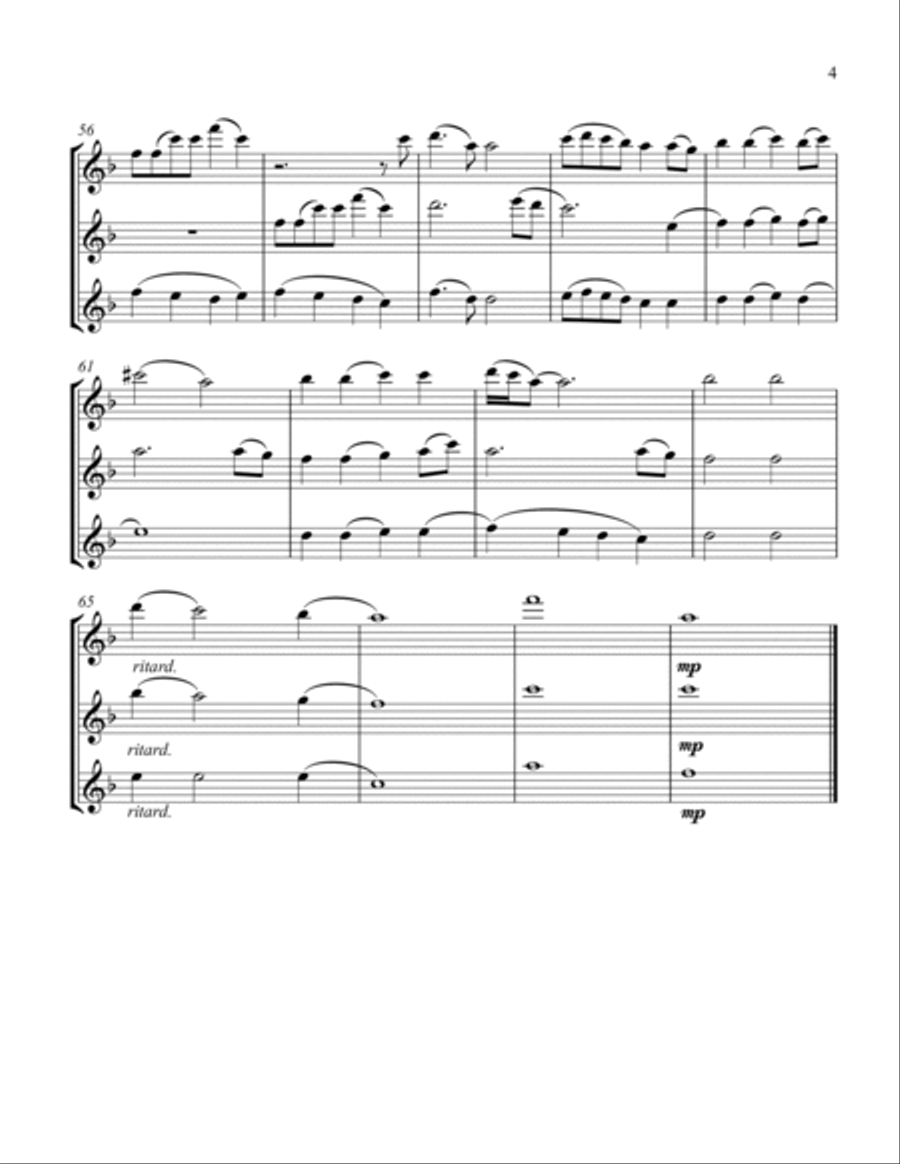 Do You Hear What I Hear Flute Trio scores gallery preview page 5