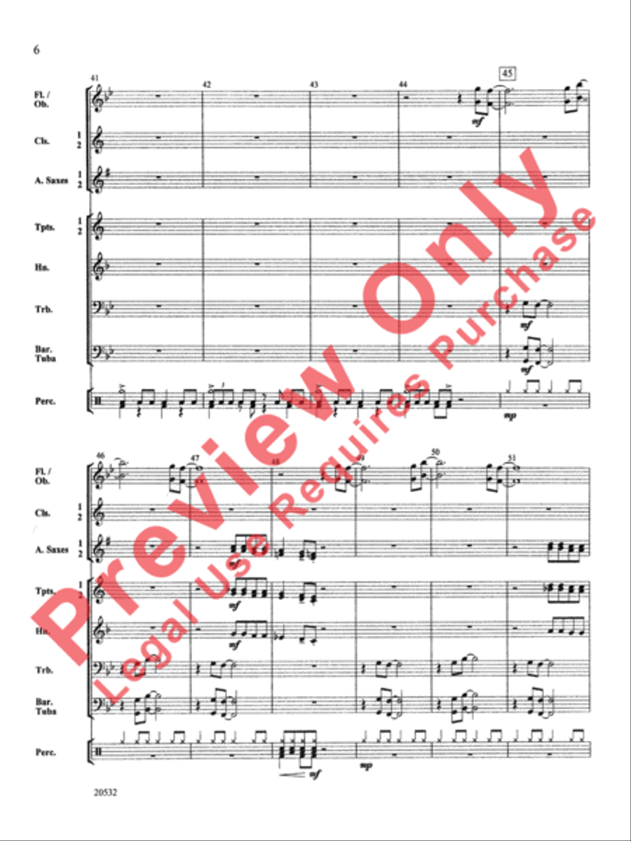 Big Band Bop Concert Band scores gallery preview page 7