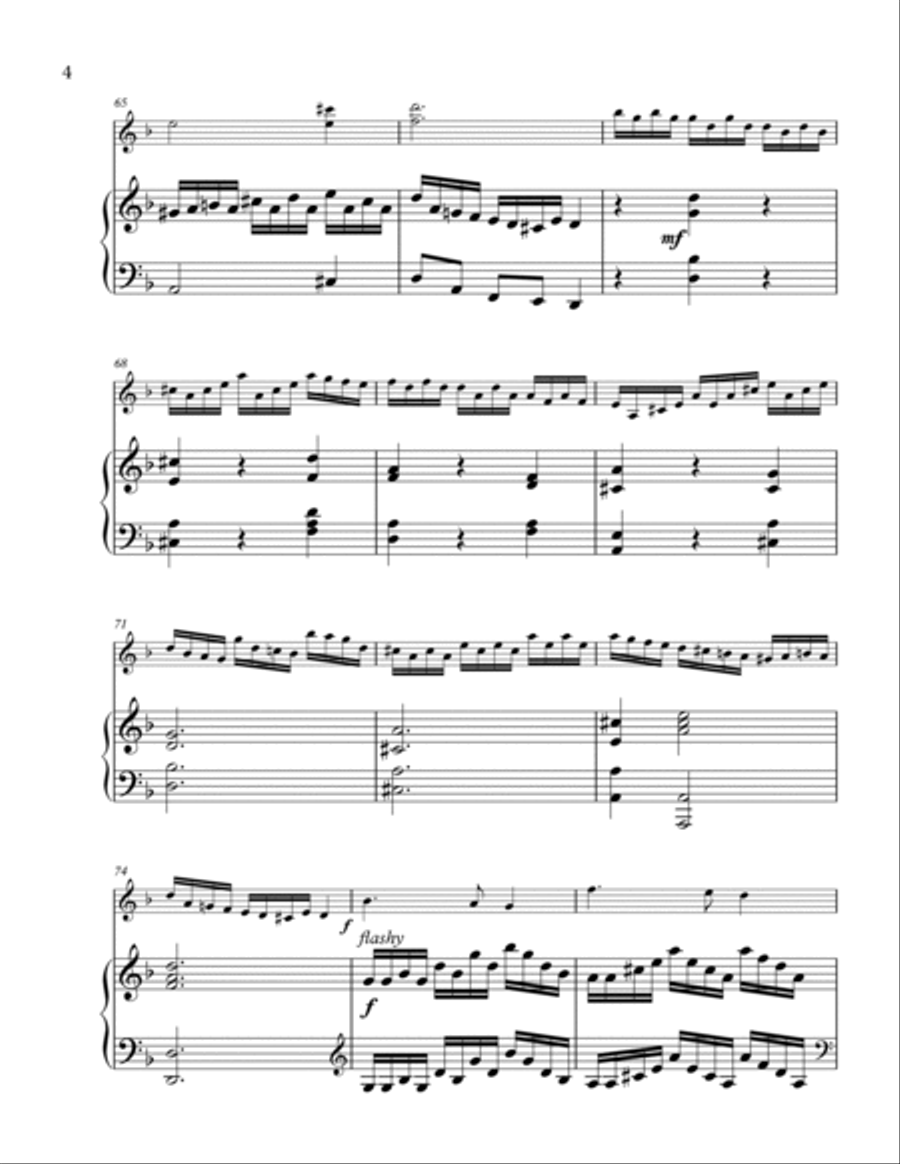 Passacaglia for violin and piano Violin Solo scores gallery preview page 4