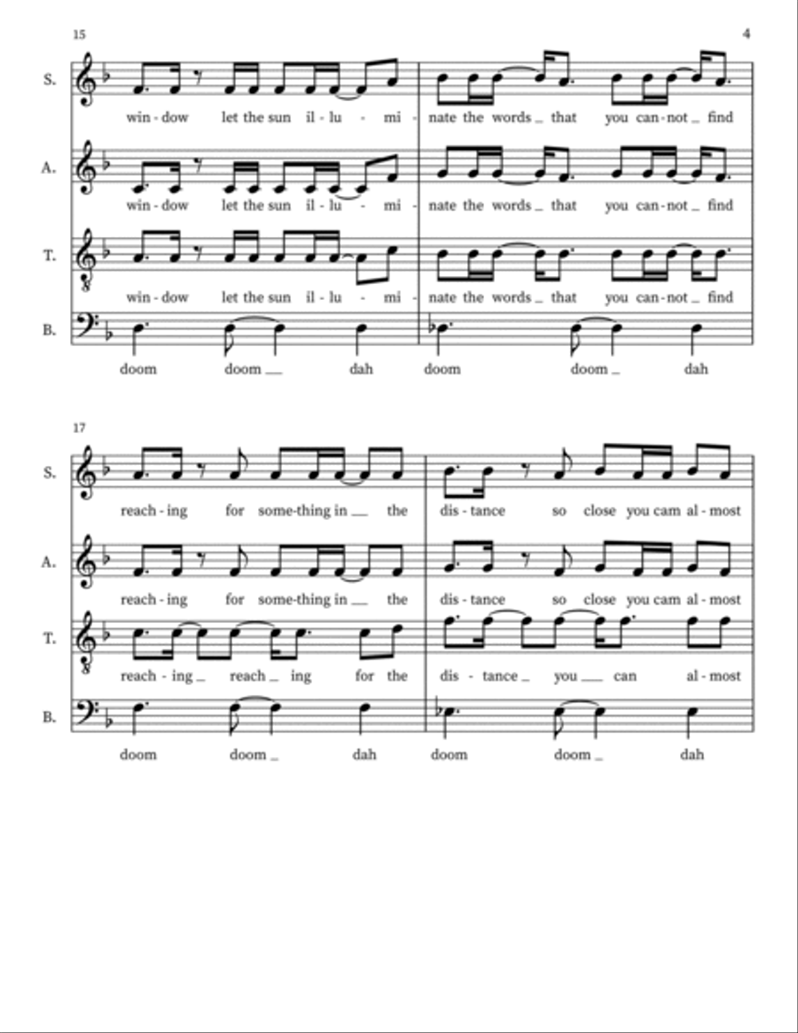 Unwritten Unwritten Divisi scores gallery preview page 4
