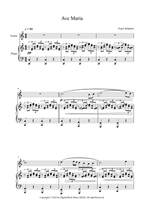 Book cover for Ave Maria - Franz Schubert (Violin + Piano)