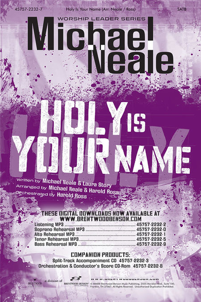Holy Is Your Name (Orchestra Parts and Conductor's Score, CD-ROM)
