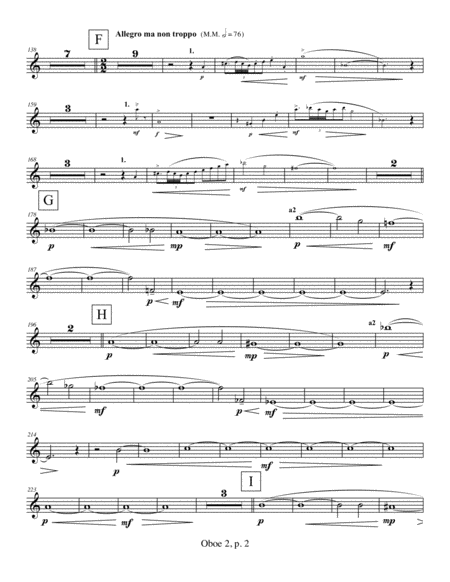 Violin Concerto (2009) Oboe part 2