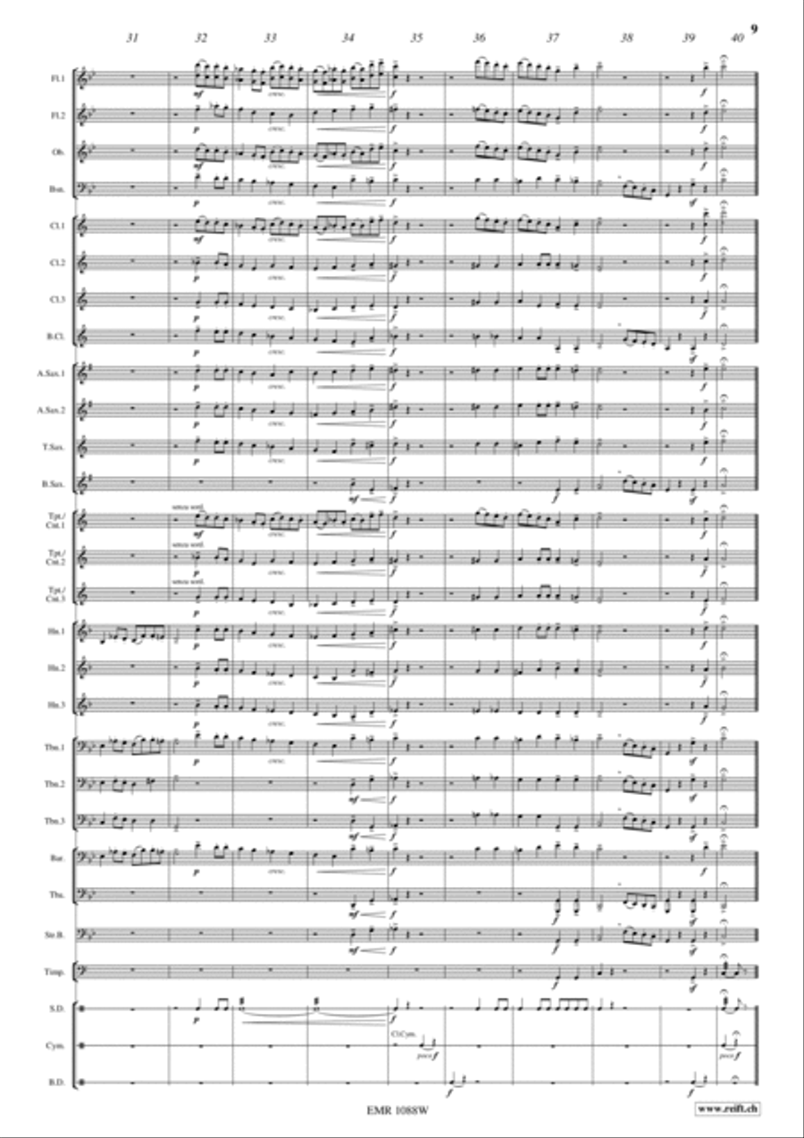 Gaudeamus Concert Band scores gallery preview page 10