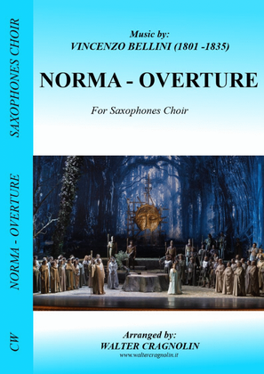 Book cover for NORMA - OVERTURE for Saxophones Choir