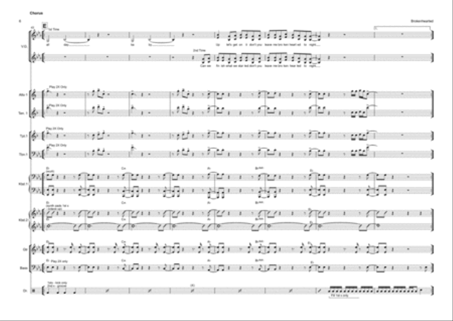 Brokenhearted Brokenhearted Tenor Saxophone scores gallery preview page 6