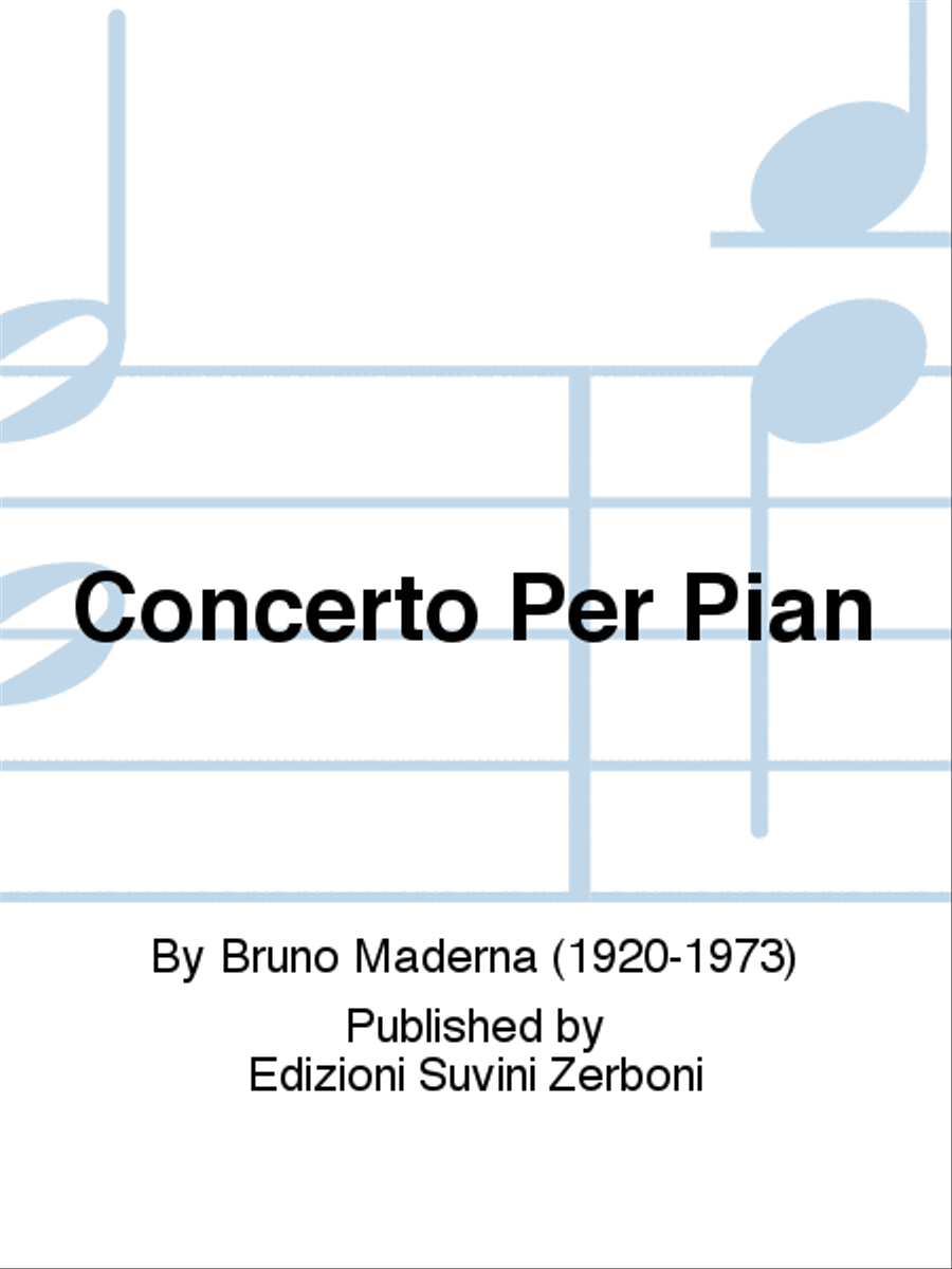 Concerto Per Pianoforte ed Orchestra (1942) Orchestra scores gallery preview page 1
