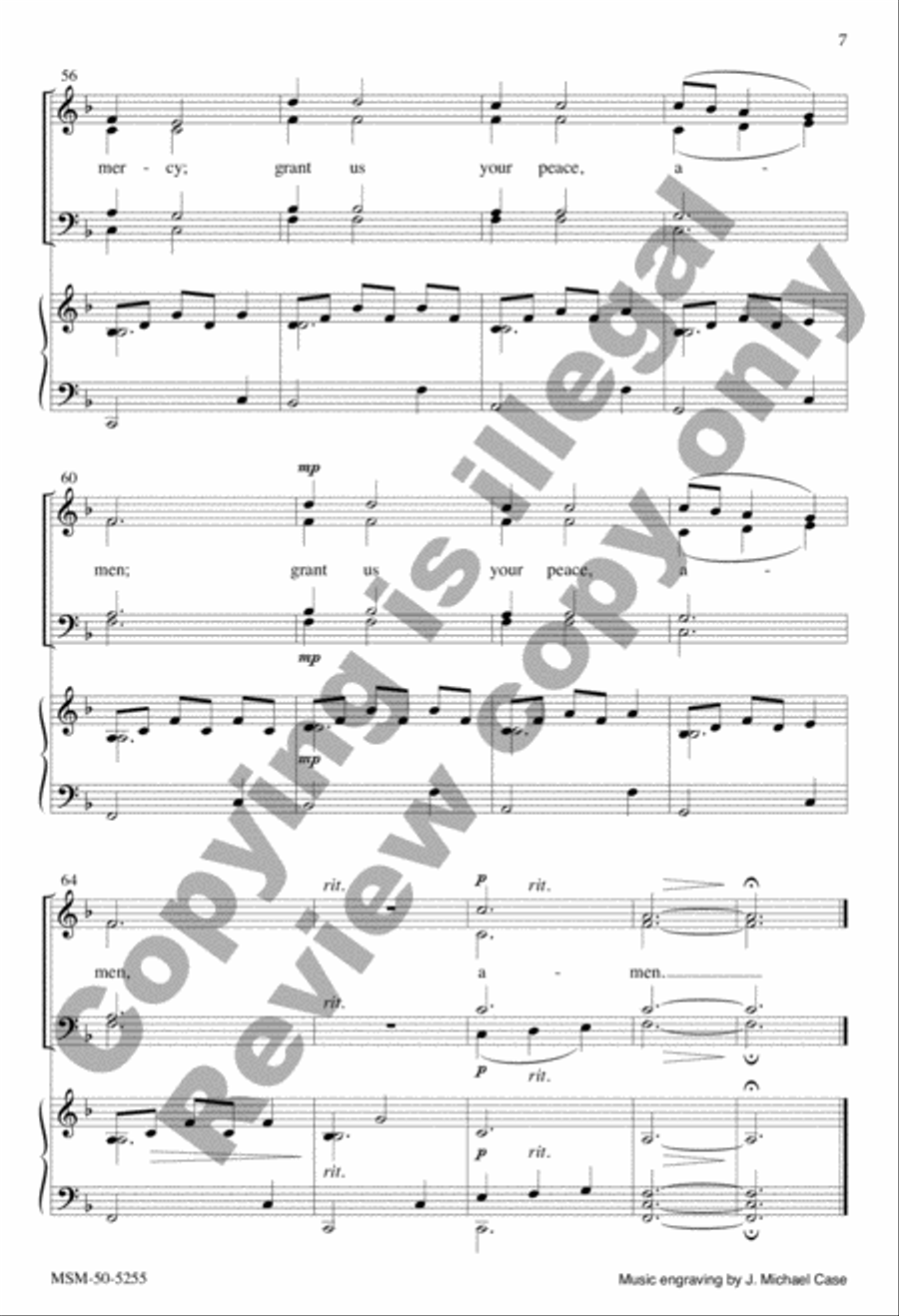 Dona nobis pacem Dona nobis pacem 4-Part scores gallery preview page 7
