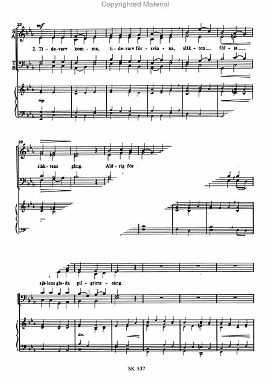 Harlig ar jorden 4-Part scores gallery preview page 3