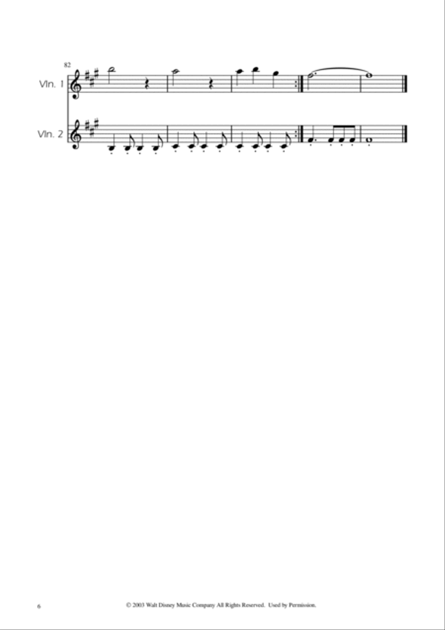 He's A Pirate String Duet scores gallery preview page 6