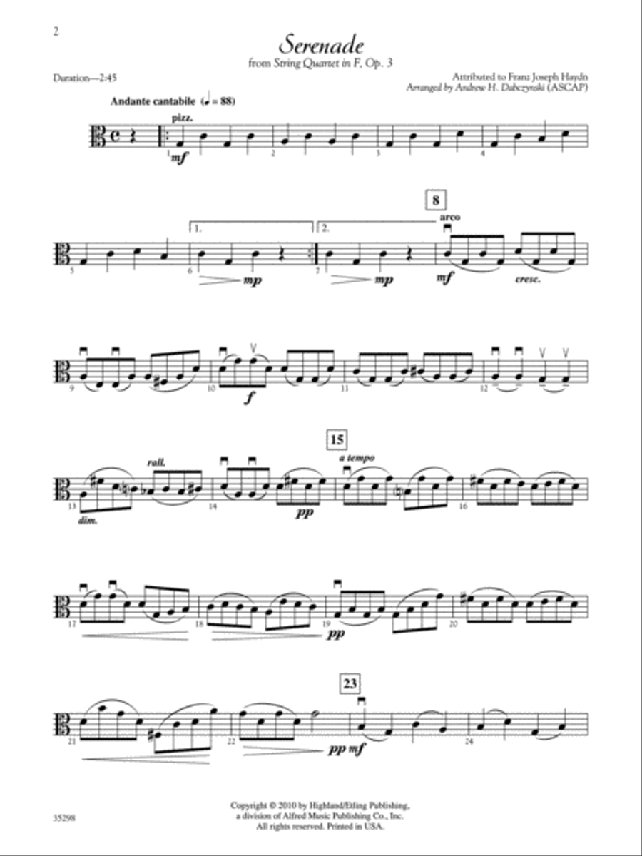Classic String Quartets for Festivals, Weddings, and All Occasions String Quartet scores gallery preview page 3