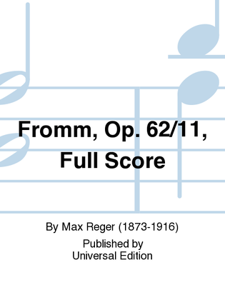 Fromm, Op. 62/11, Full Score