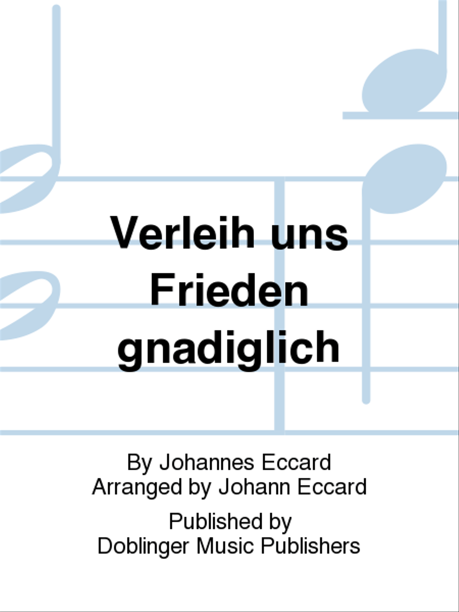 Verleih uns Frieden gnadiglich SATTB scores gallery preview page 1
