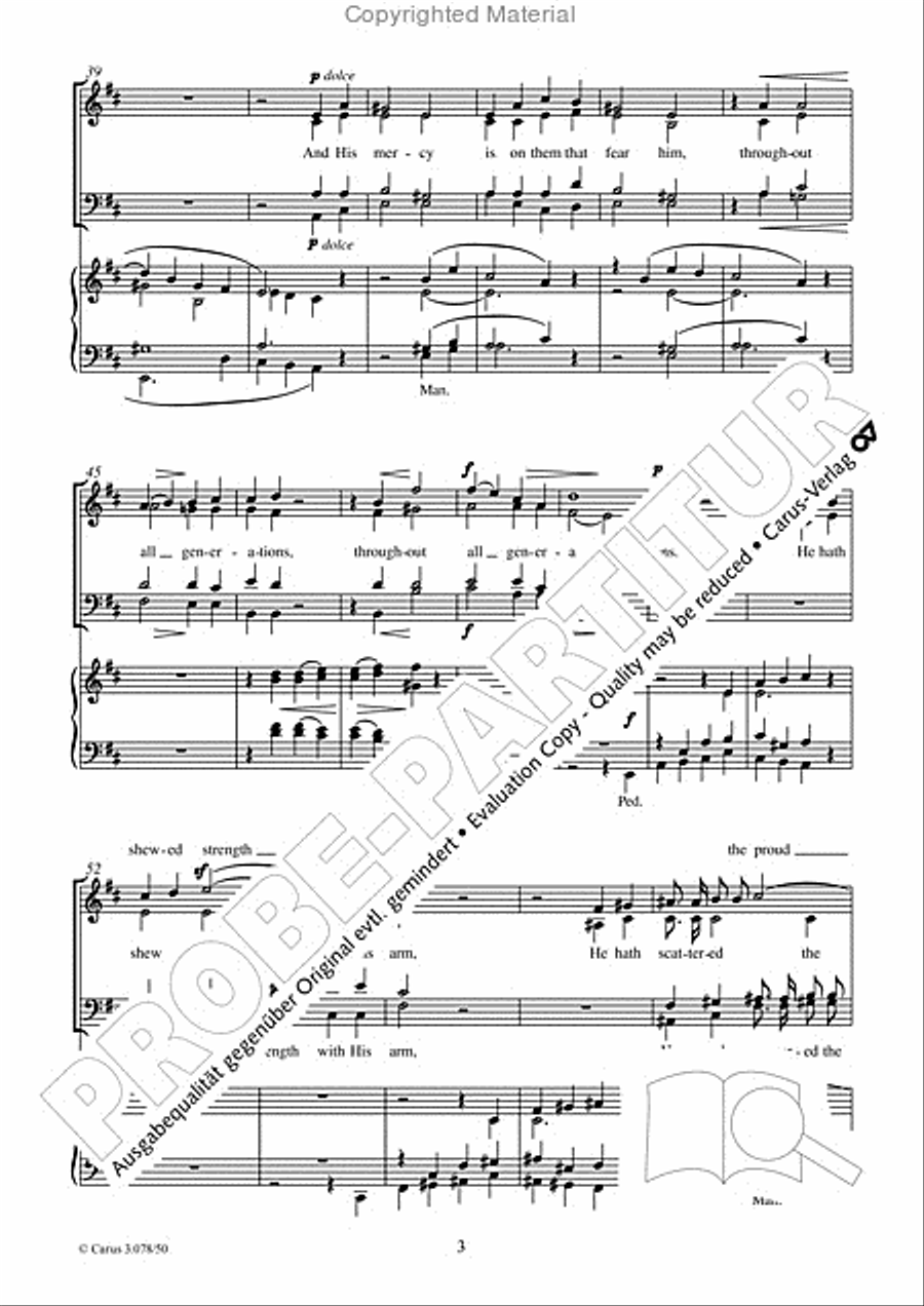 My soul doth magnify the Lord 4-Part scores gallery preview page 4