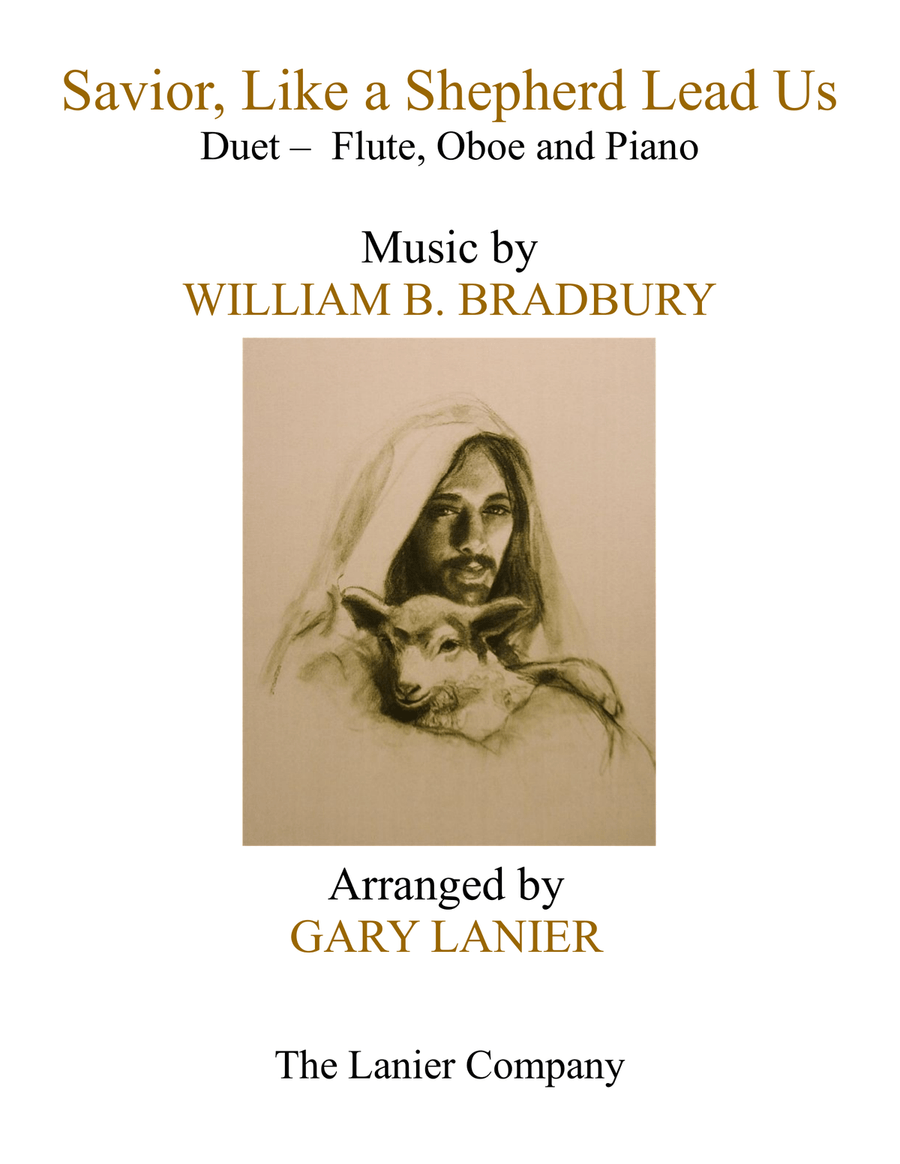 SAVIOR, LIKE A SHEPHERD LEAD US (Trio – Flute, Oboe & Piano with Parts) Woodwind Duet scores gallery preview page 1