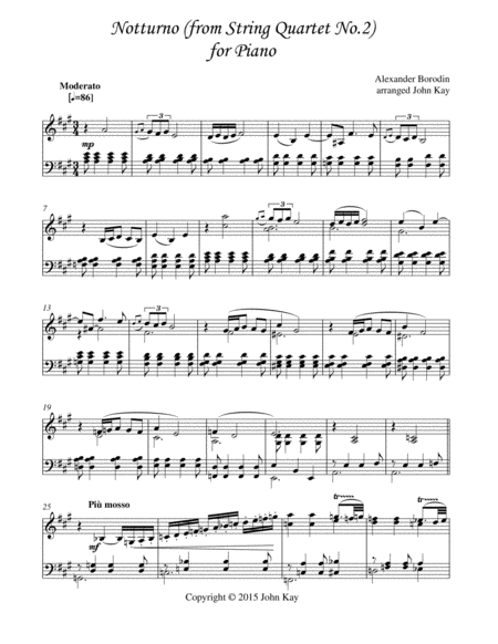Notturno (from String Quartet No.2)