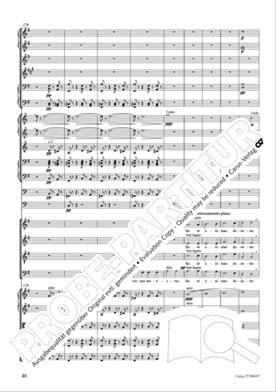 Quattro pezzi sacri Orchestra scores gallery preview page 47
