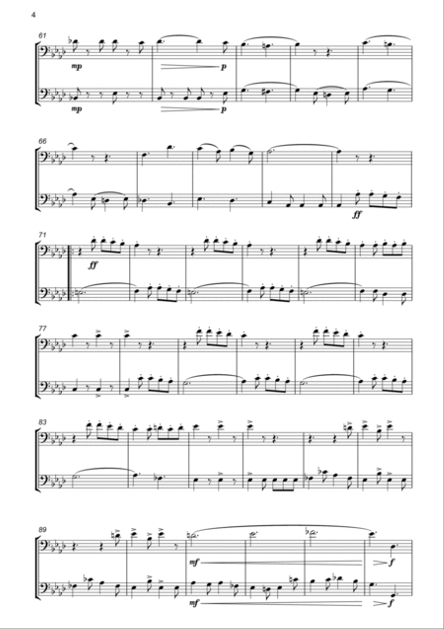 The Liberty Bell for Trombone Duet Trombone Duet scores gallery preview page 4