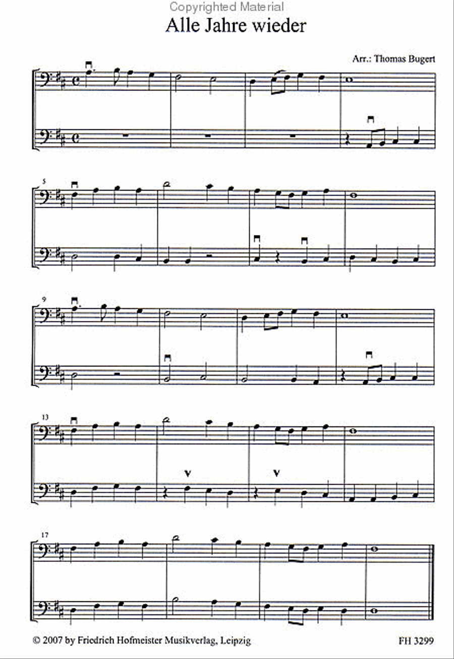 Merry Christmas Double Bass scores gallery preview page 2