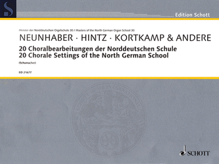 Book cover for 20 Chorale Settings of the North German School