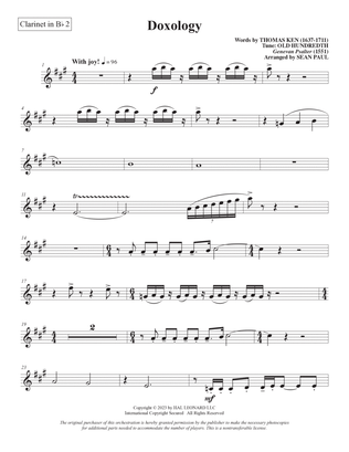Doxology (arr. Sean Paul) - Bb Clarinet 2