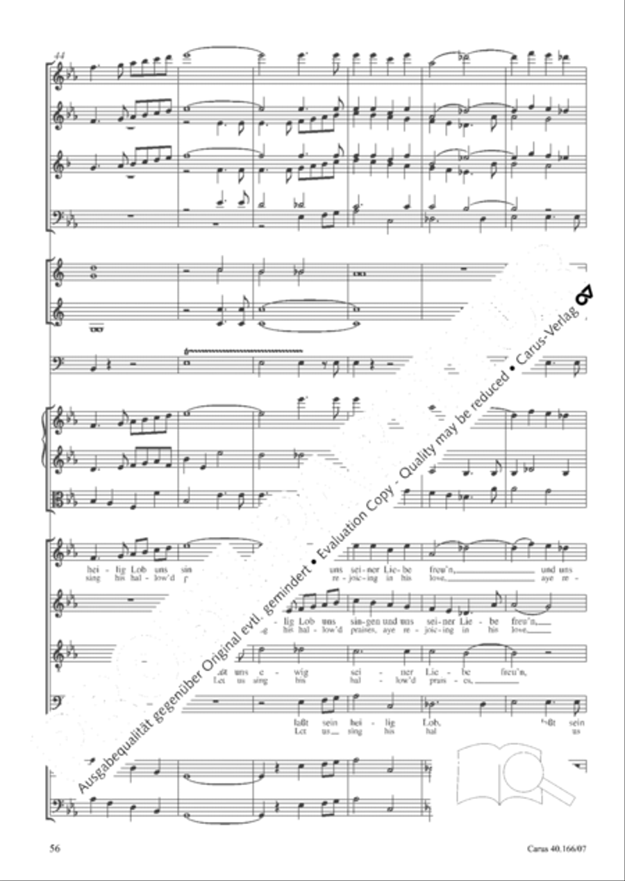 Hymn; Three sacred songs; fugue (Hymne; Drei geistliche Lieder und Fuge) Orchestra scores gallery preview page 57
